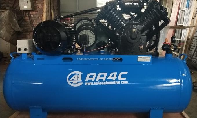 Air horizontal de machine émettrice d'air de compresseur d'air de piston d'AA4C 7.5KW produisant de la source pneumatique d'atelier de pompe