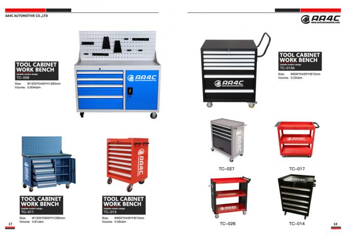 Le meilleur d'AA4C 2020 vendent 7 armoires d'outil bon marché de tiroirs avec le chariot TC-013 à outil d'armoire d'outil en métal de garage d'atelier de porte latérale