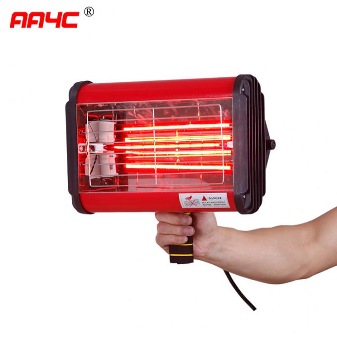 Lampe de cuisson de traitement infrarouge AA-IH101 de voiture de lampe de la chaleur d'AA4C 800W de lumière d'infrarouge de dessiccateur de jet de peinture d'ondes courtes tenues dans la main de chauffage